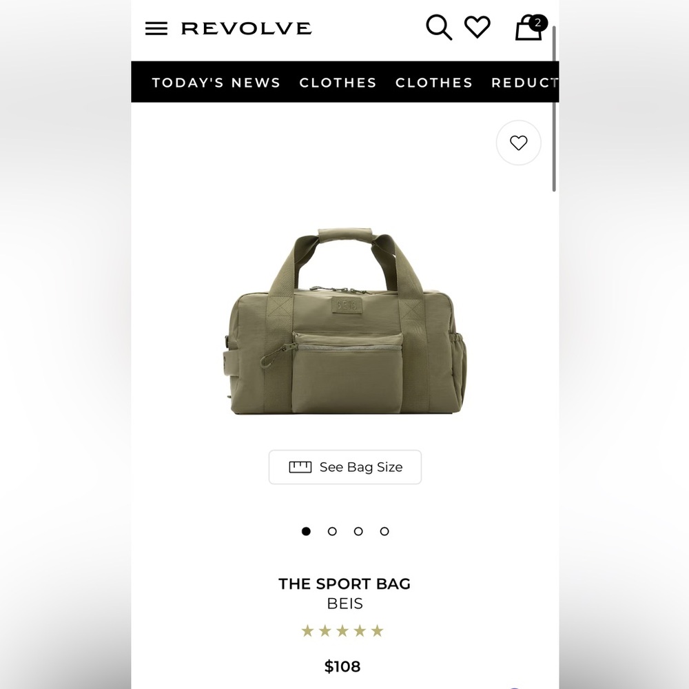 BEIS the Sport Bag in Olive 💚